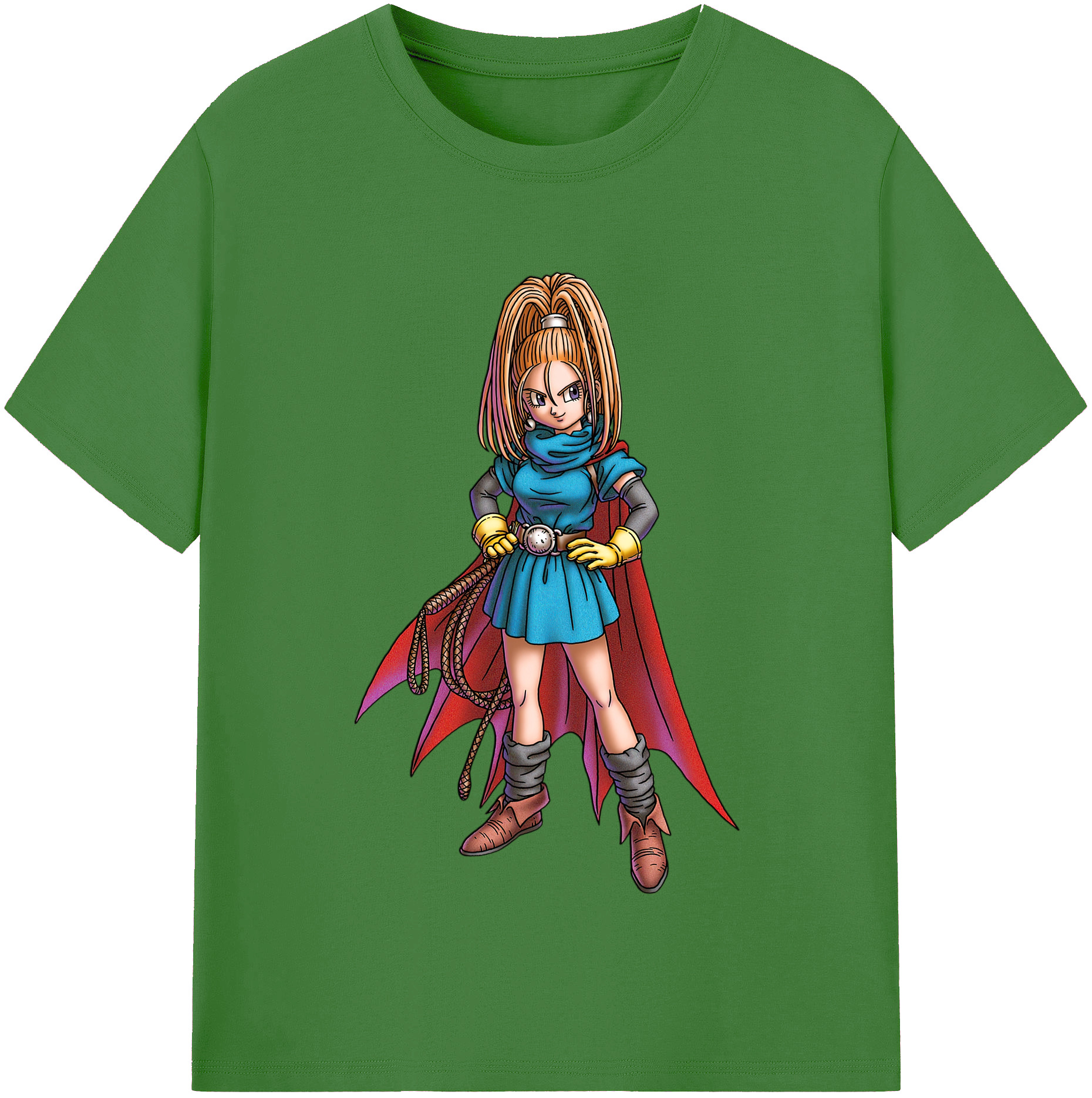 （画像用） ドラゴンクエスト Doragon Kuesuto Dragon Quest レディースカジュアルプリントTシャツ（綿100％）